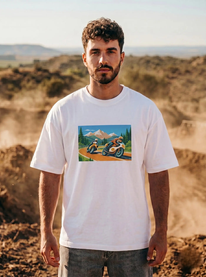 LEON Men’s Mountain Rider Printed T-Shirt LEON