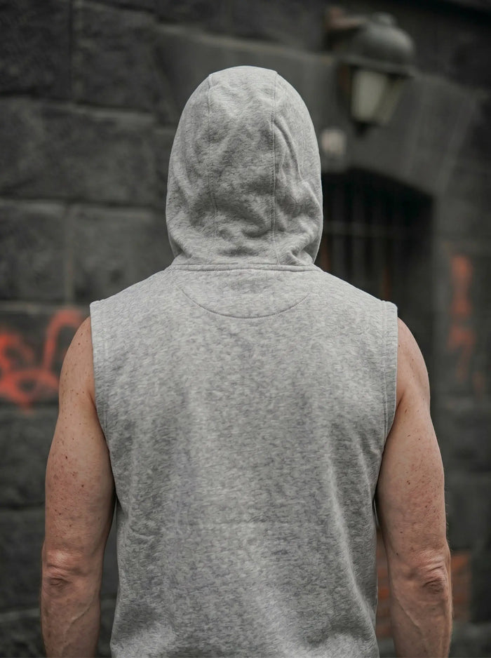 Leon Printed Sleeveless Pullover Hoodie LEON
