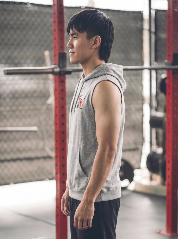 Lion Power Printed Sleeveless Pullover Hoodie LEON