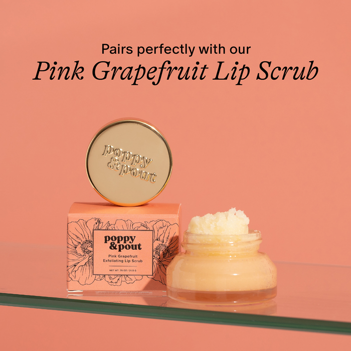 Lip Balm, Pink Grapefruit Lip Balm Poppy & Pout- Tilden Co.