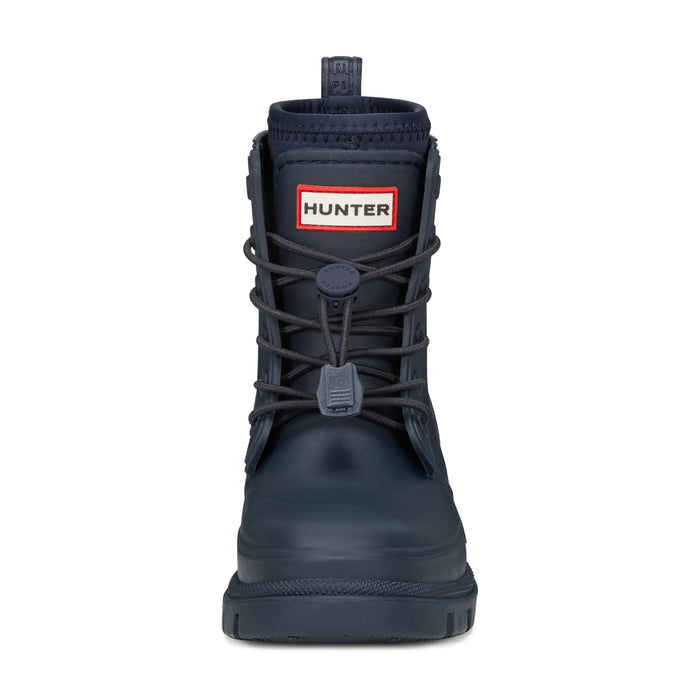 Little Kids Stamp Lace-Up Waterproof Ankle Boots