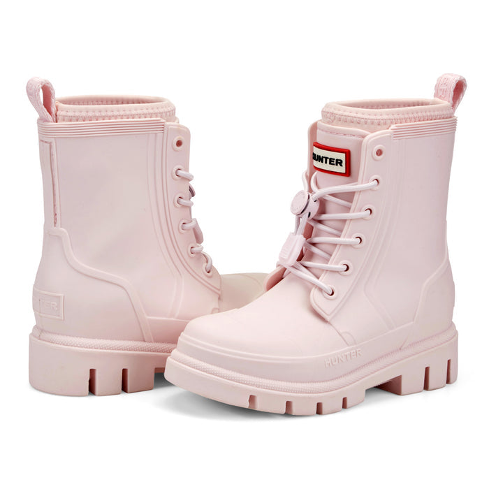 Little Kids Stamp Lace-Up Waterproof Ankle Boots