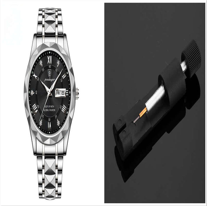 Silver Dark Black / Carrying a tape remover