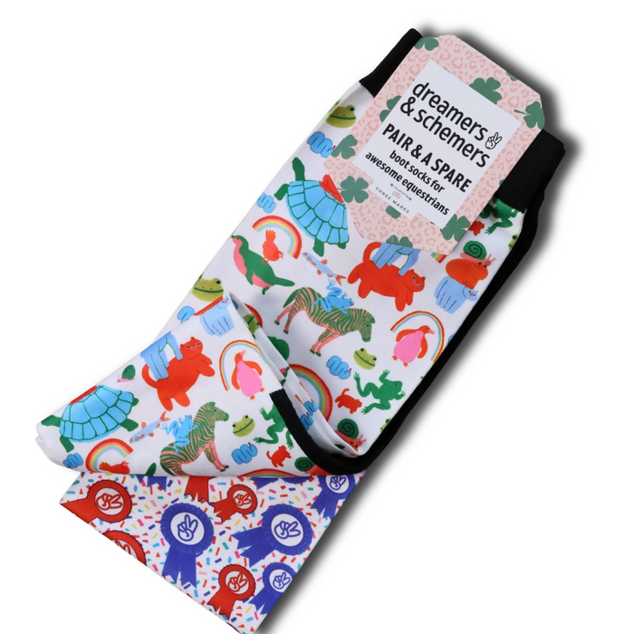 Magical Animals Pair & A Spare Boot Socks