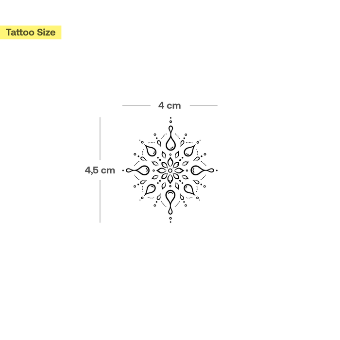 Mandala des ewigen Flusses Tattoo