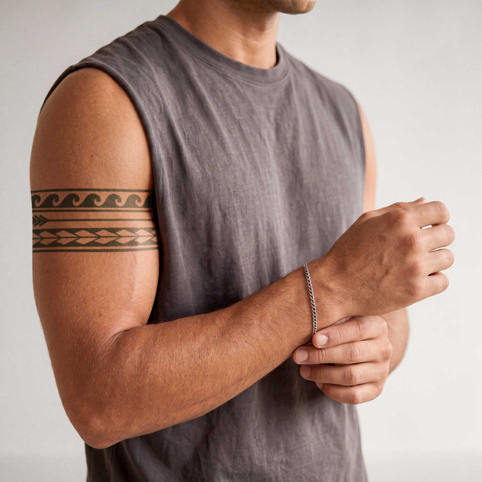 Maori Wellen & Pfeil Band Tattoo