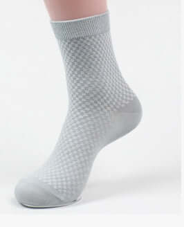Men Bamboo Fiber Business Socks Breathable Comfort breathable fabric close-up