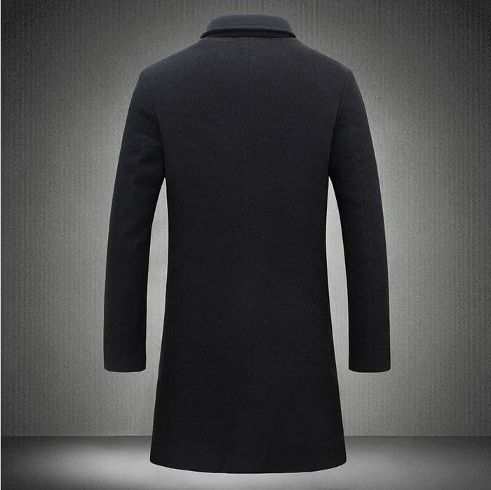 Men Mid Length Trench Coat british style business wear.
