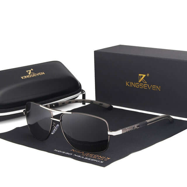 Men Sunglasses Polarized UV400 gold brown lens.