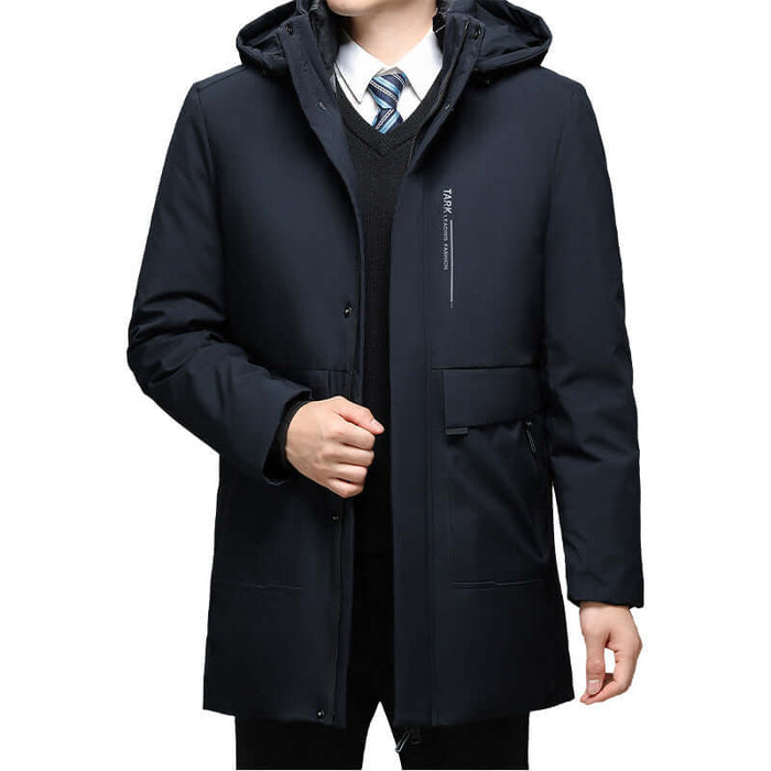 Men Thick Thermal Cotton Padded Jacket With Liner side view