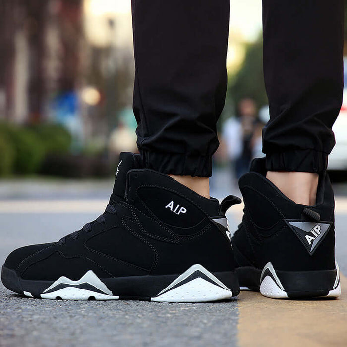 Mens Ankle Boots Basketball Shoes Artificial PU High Top Sneakers high top support