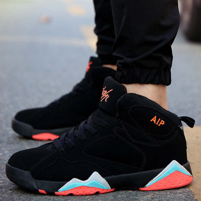 Mens Ankle Boots Basketball Shoes Artificial PU High Top Sneakers athletic basketball footwear