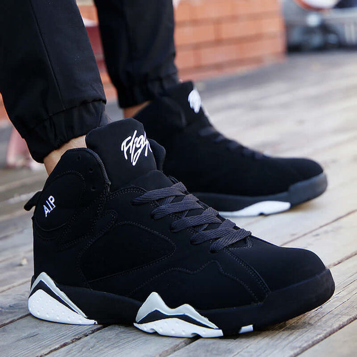 Mens Ankle Boots Basketball Shoes Artificial PU High Top Sneakers outdoor running shoes