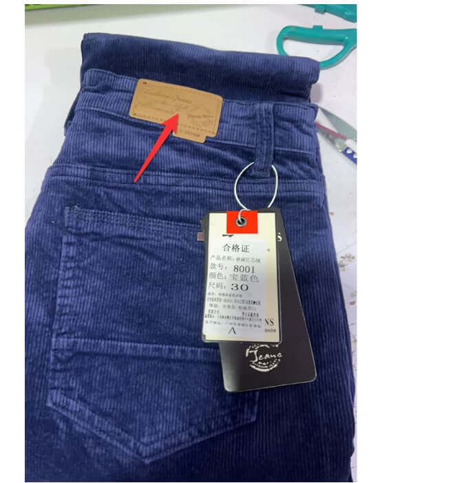 Mens Corduroy Trousers coffee winter fashion.