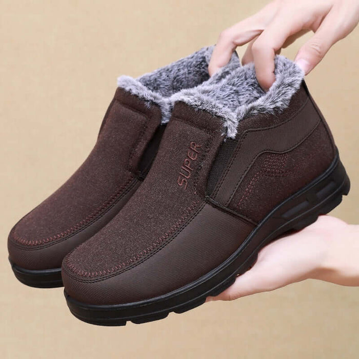 Men's Cotton Shoes Fleece Lined Warm Winter Boots official complete multi-regional size information table layout