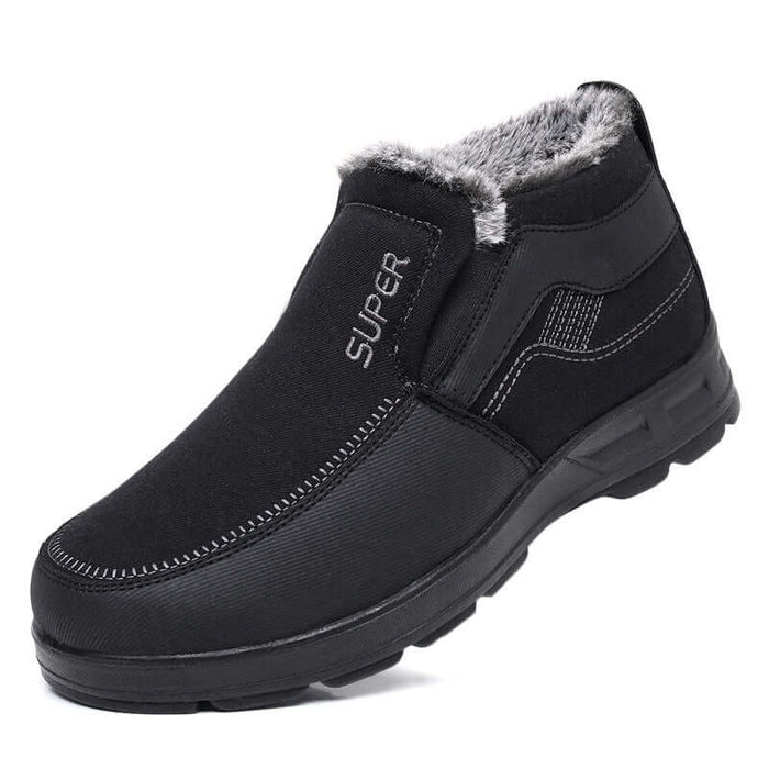 Men's Cotton Shoes Fleece Lined Warm Winter Boots thick premium interior plush fleece lining providing excellent thermal insulation