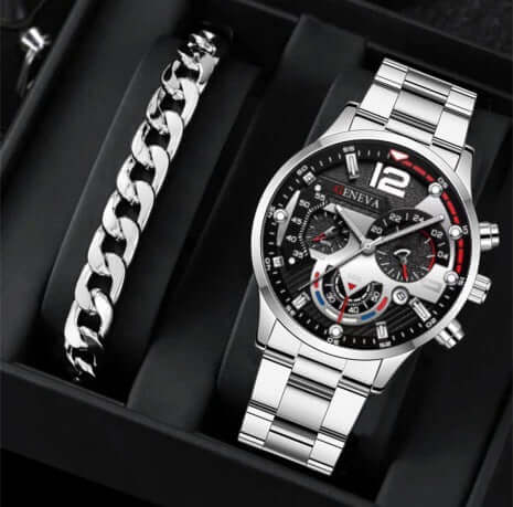 Silver Black Bracelet