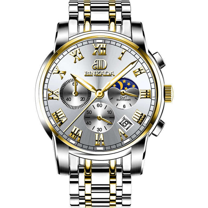 Gold White Steel