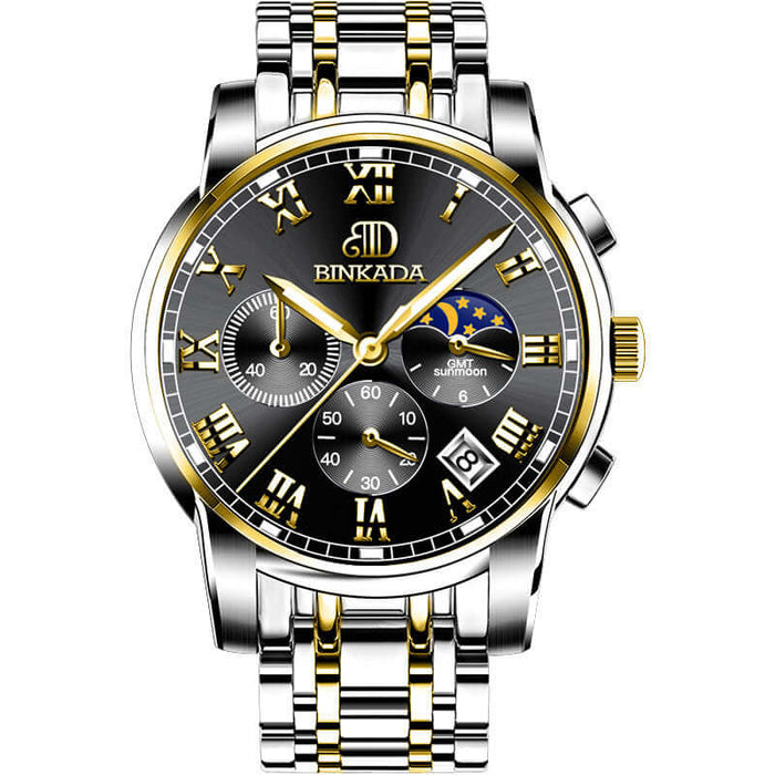 Gold Black Steel