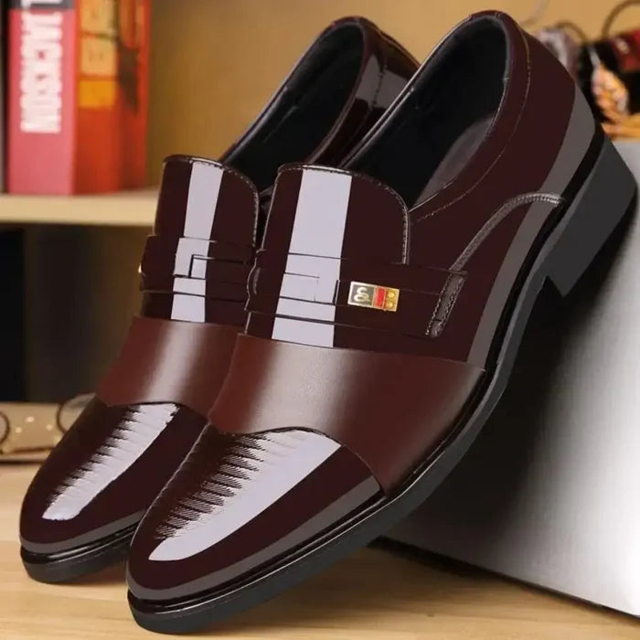 Mens Formal Minimalist Non-Slip Leather Work Shoes casual formal