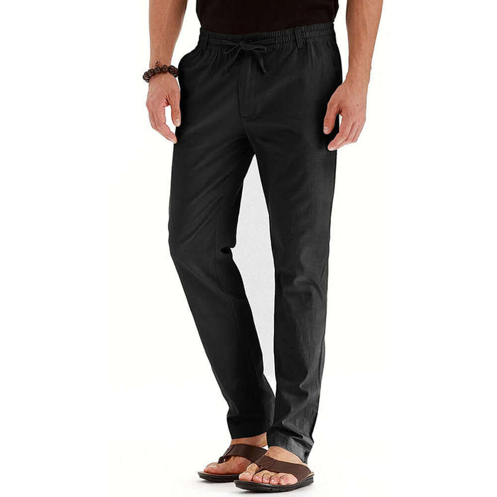 Mens Loose Oversized Track Pants dark coffee business casual.