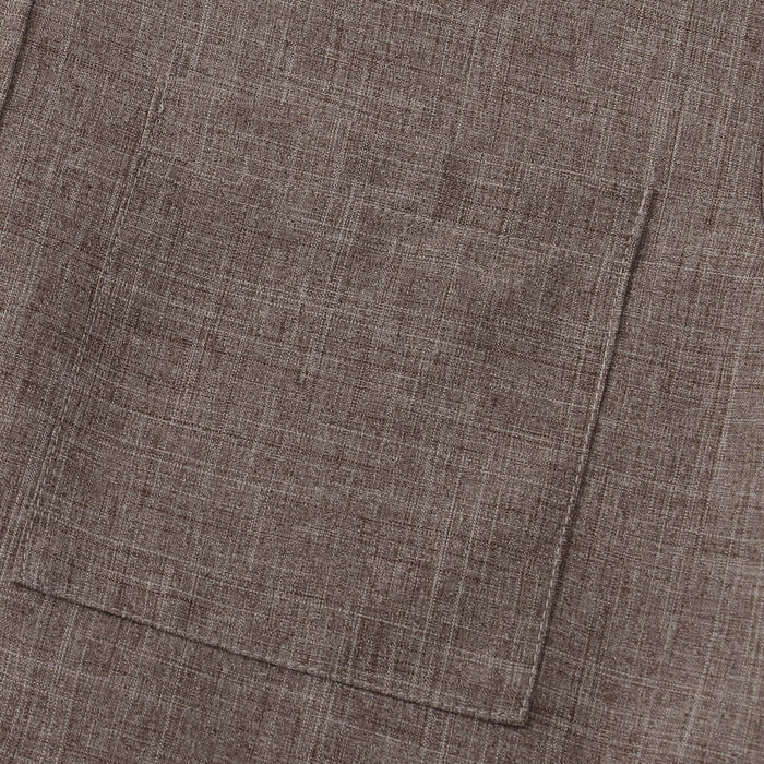 Men's Luxury Casual Button Up Shirt detailed view of fabric texture and pocket design.