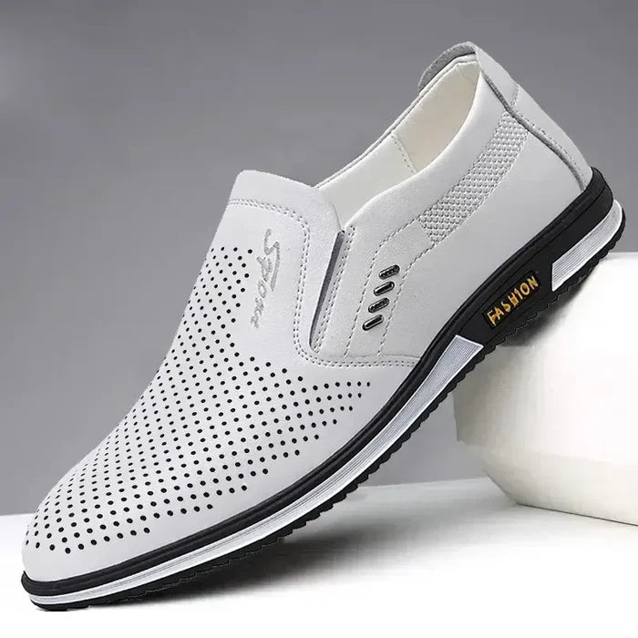 Mens Premium Leather Designer Formal Loafers slip on