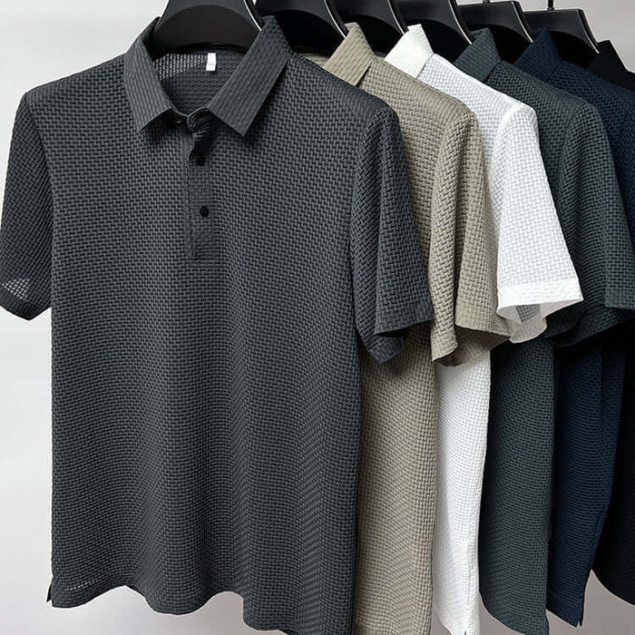 Men's Premium Mesh Ice Silk T-Shirt Breathable Cooling Fabric
