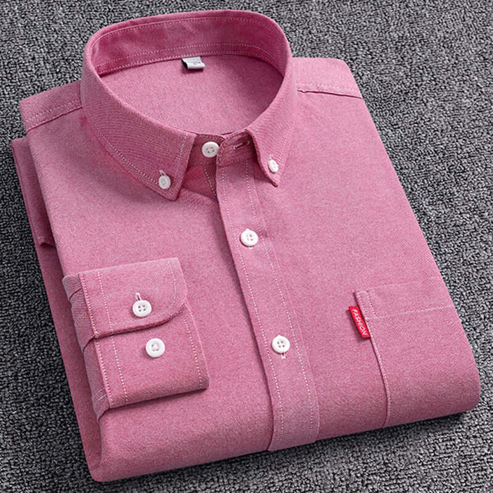 Mens Slim Fit Pure Cotton Washed Oxford Shirt M 38 length 70.5