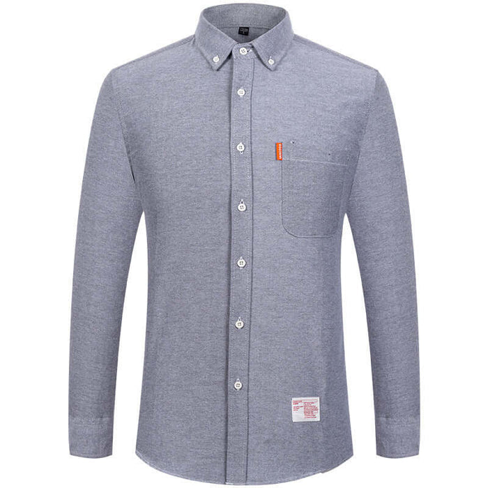 Mens Slim Fit Pure Cotton Washed Oxford Shirt 2XL 41 hip 108