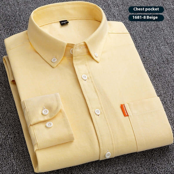 Mens Slim Fit Pure Cotton Washed Oxford Shirt 3XL 42 shoulder 48.3