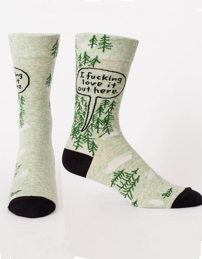 Fucking love it out here forest socks