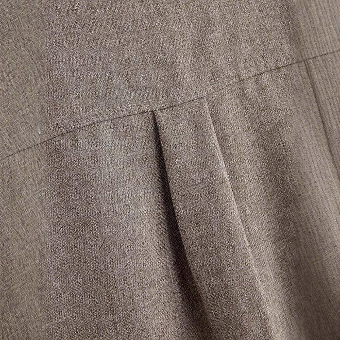 Close-up view of the fabric texture and detailing of a Mens Solid Color Casual Cotton Shirt.
