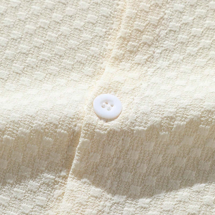 Mens Summer Breathable Cotton Blend Stand Collar Shirt size L bust 110