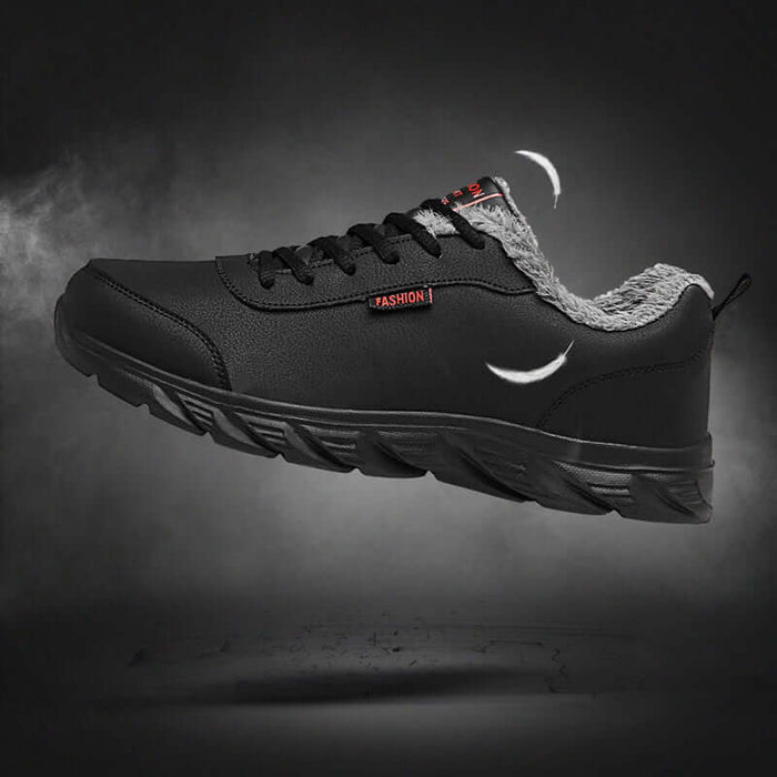 Mens Winter Warm Waterproof Plush Sports Sneakers winter comfort