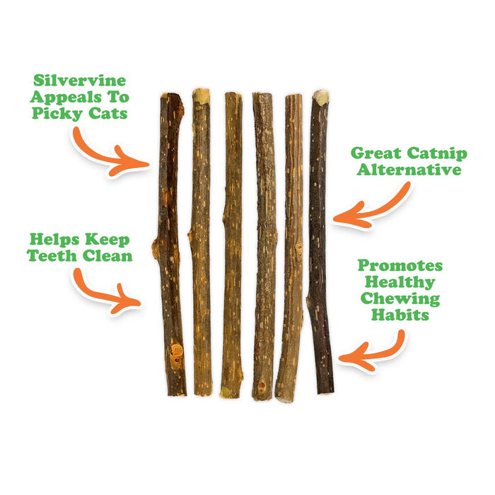 Meowijuana Silvervine Stick 6 pack - Dog.Dog.Cat.