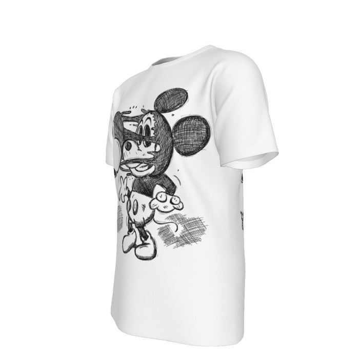 Mickey Face Off Shirt - White