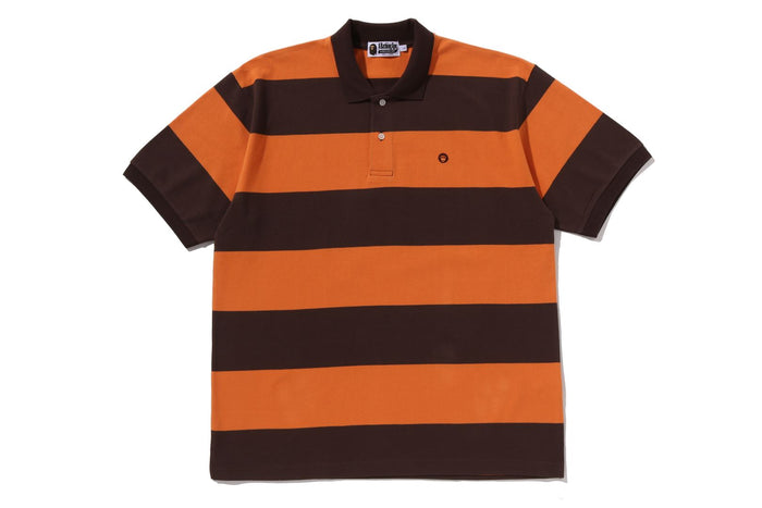 MILO ONE POINT STRIPE RELAXED FIT POLO