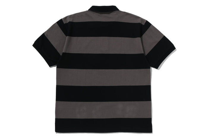 MILO ONE POINT STRIPE RELAXED FIT POLO