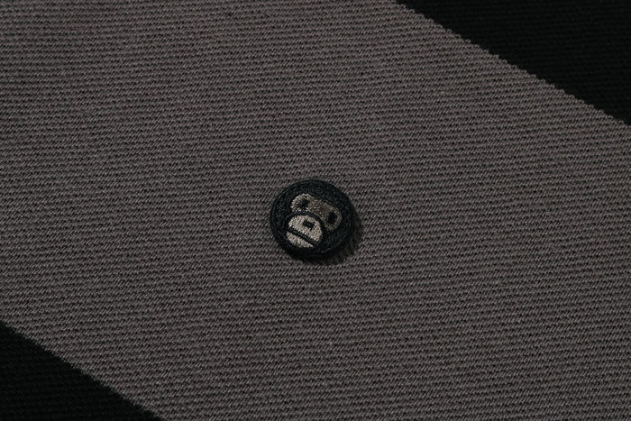 MILO ONE POINT STRIPE RELAXED FIT POLO