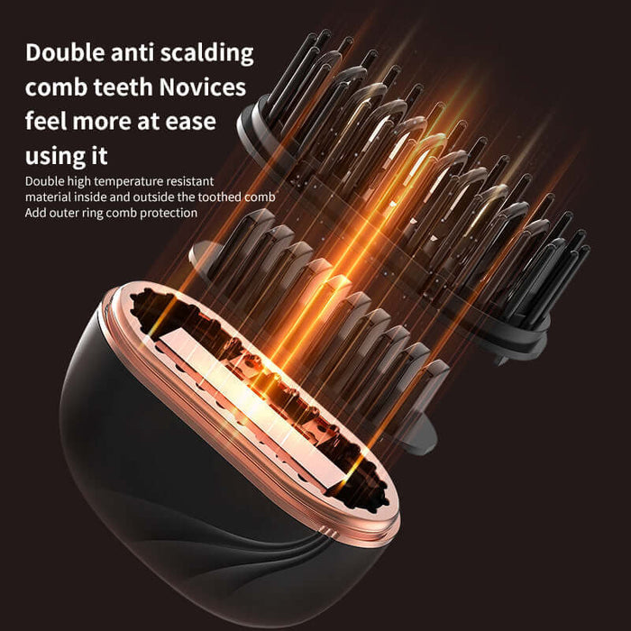 Mini Hair Straightening Comb Wireless Charging Portable Tool back