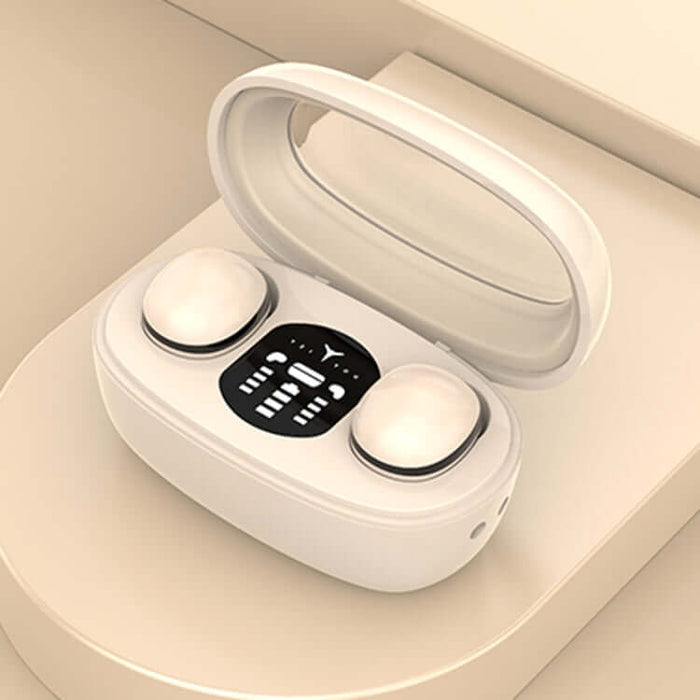 mini tws sleep wireless bluetooth earphones front view