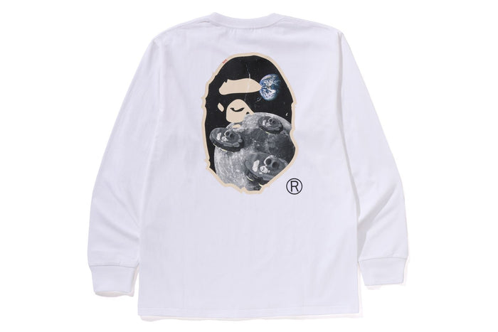MOON APE HEAD OLD PHOTO L/S TEE