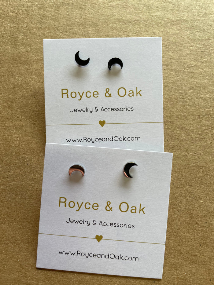 Moon Studs- Royce & Oak