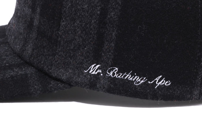 MR. BATHING APEÂ® FLANNEL CHECK CAP