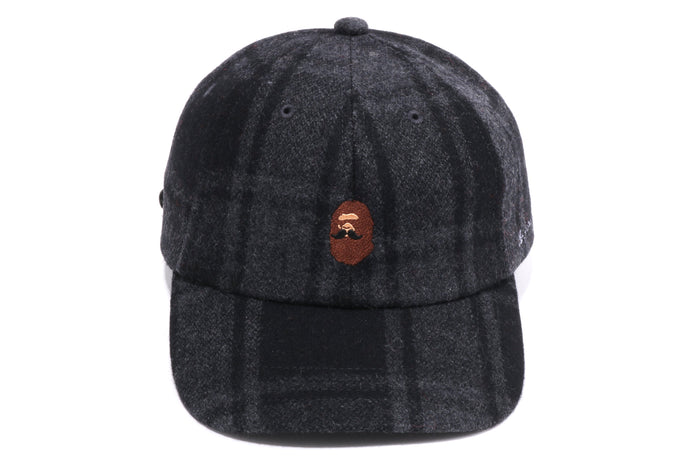 MR. BATHING APEÂ® FLANNEL CHECK CAP