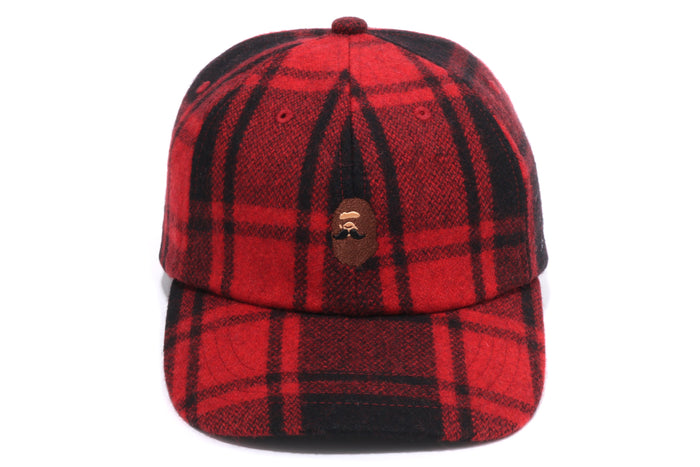 MR. BATHING APEÂ® FLANNEL CHECK CAP