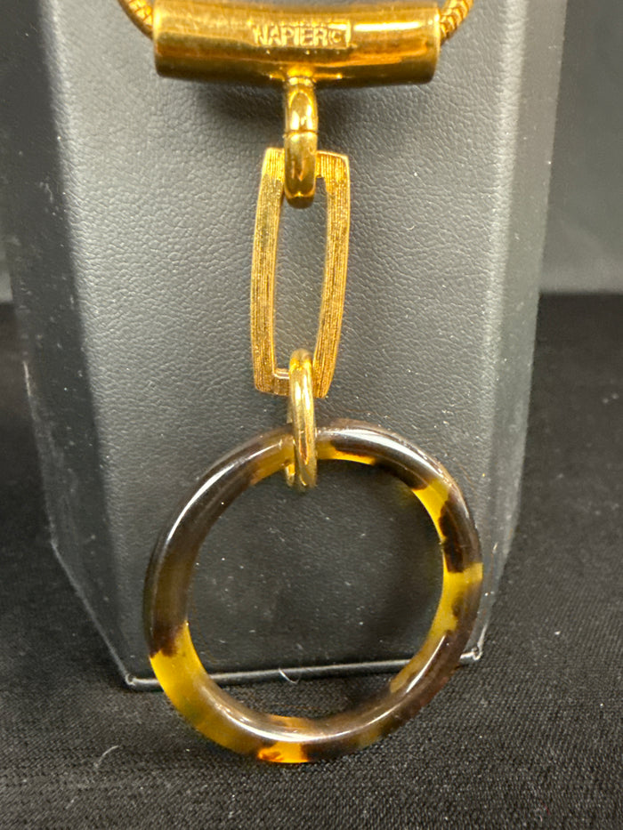 Napier Faux Tortoise Shell Pendant