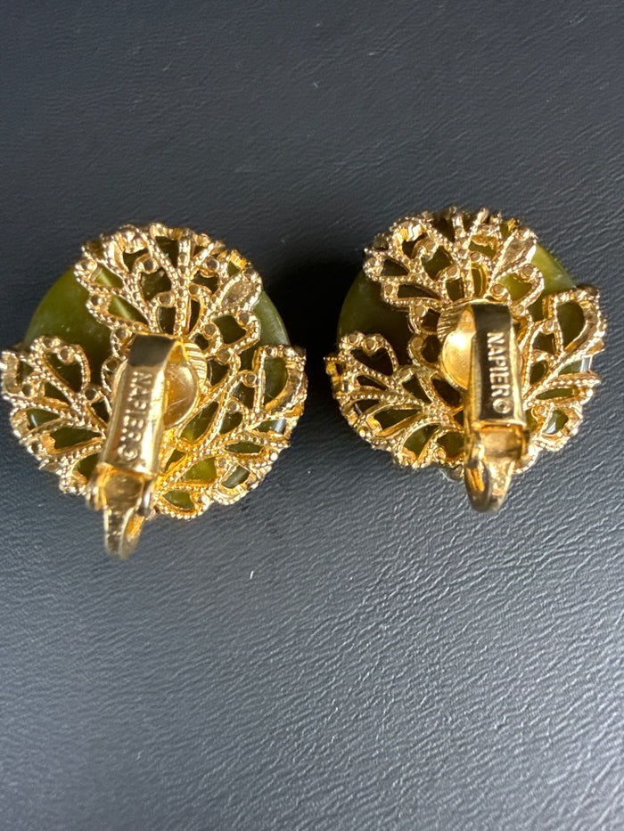Napier MCM Moonglow Cabachon  Earrings