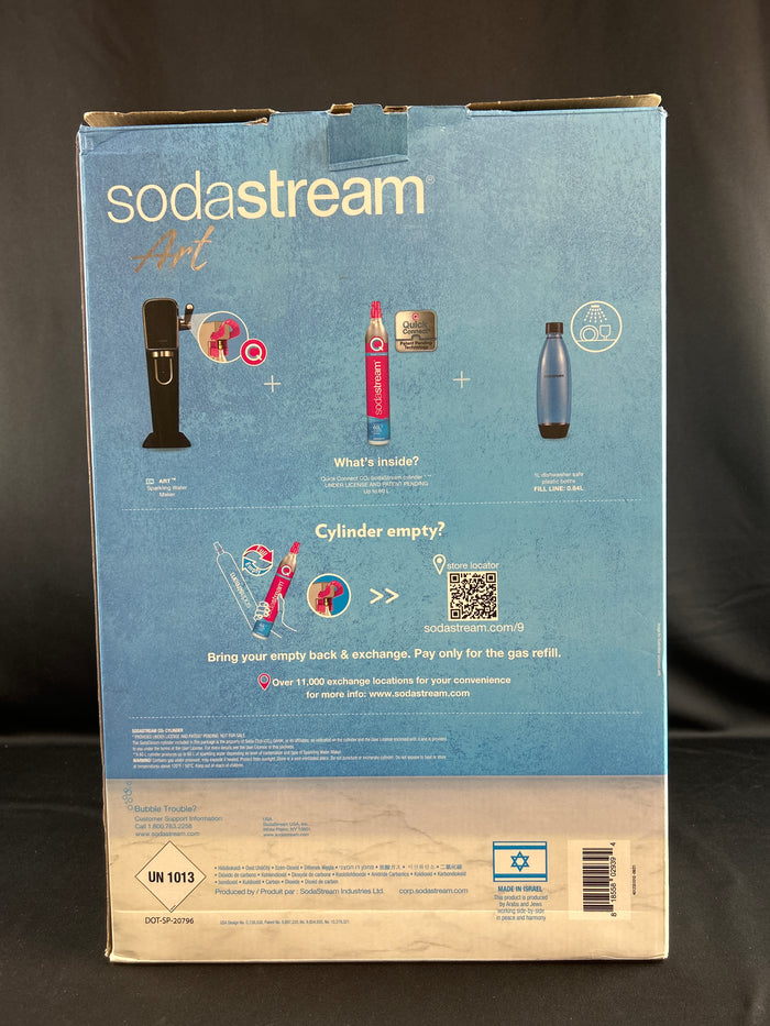 NIB SodaStream Art Sparkling Water Black